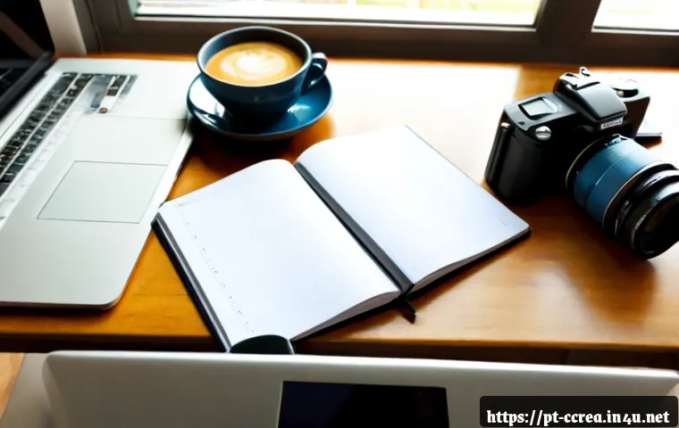 콘텐츠 제작 업무일지 작성법 - Photorealistic Brazilian content creator at a tidy home-office desk, carefully organizing a visual d...